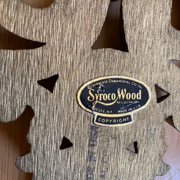 Vintage Syroco Wood Gold Key Wall Hanging Hollywood Regency Fleur de Lys - Picture 3 of 6